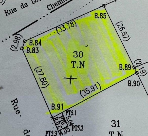 Terrain zone industrielle Mansouria